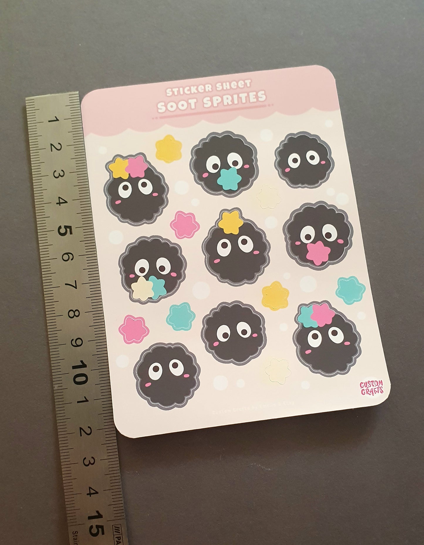 Spirited Away Soot Sprites stickersheet