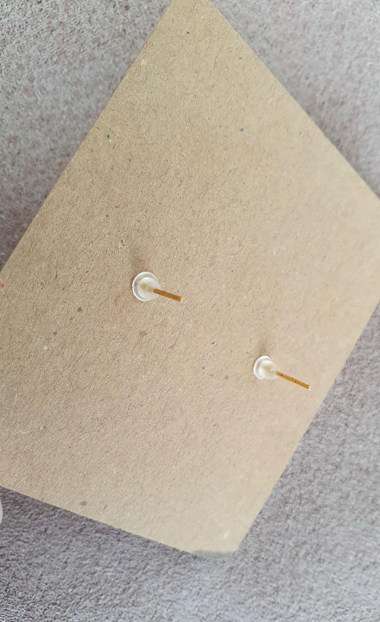 Adorable pink rubber duck - Handmade polymer clay stud earrings