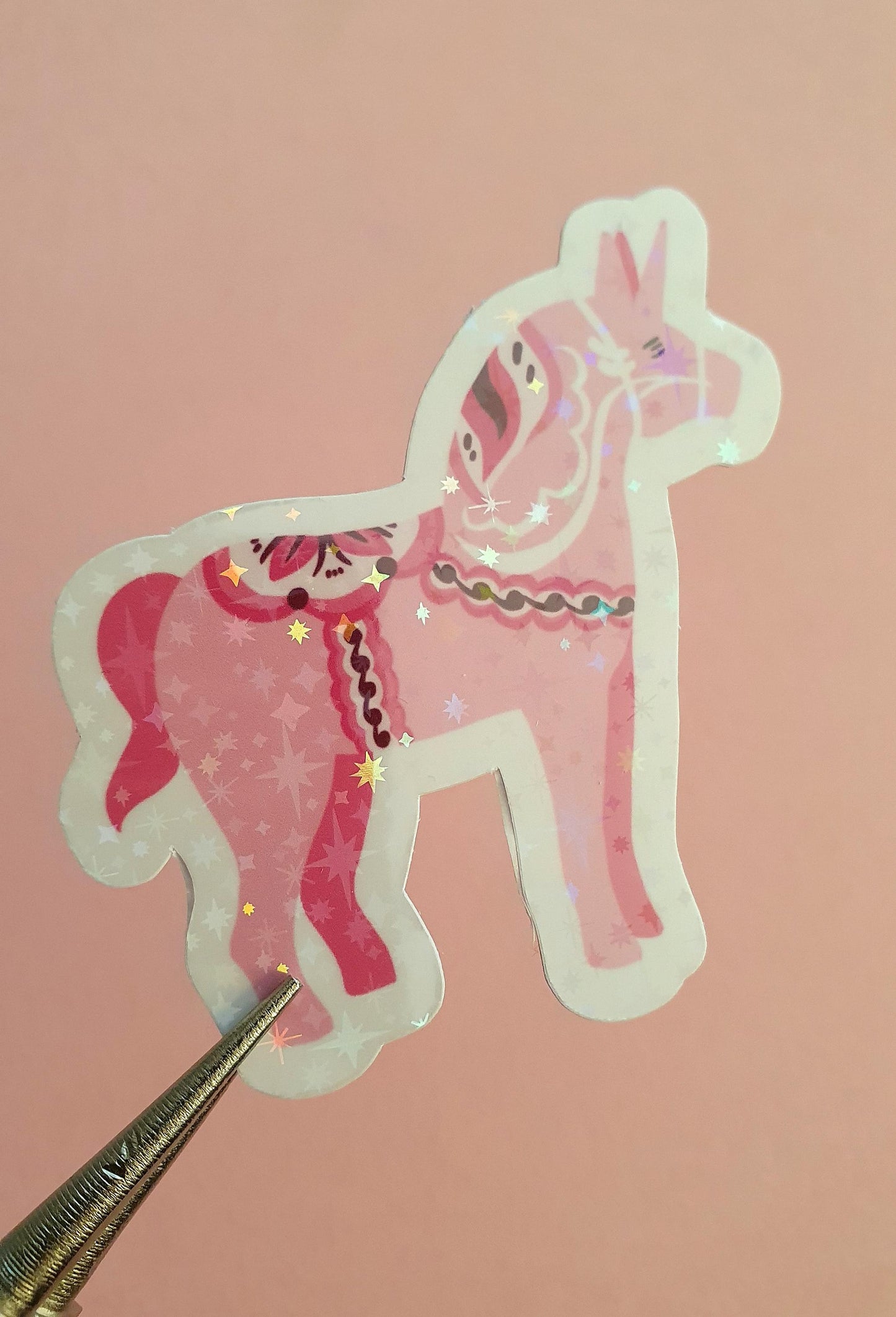 Dala Unicorn, swedish dalecarlia inspired decore, waterresistant