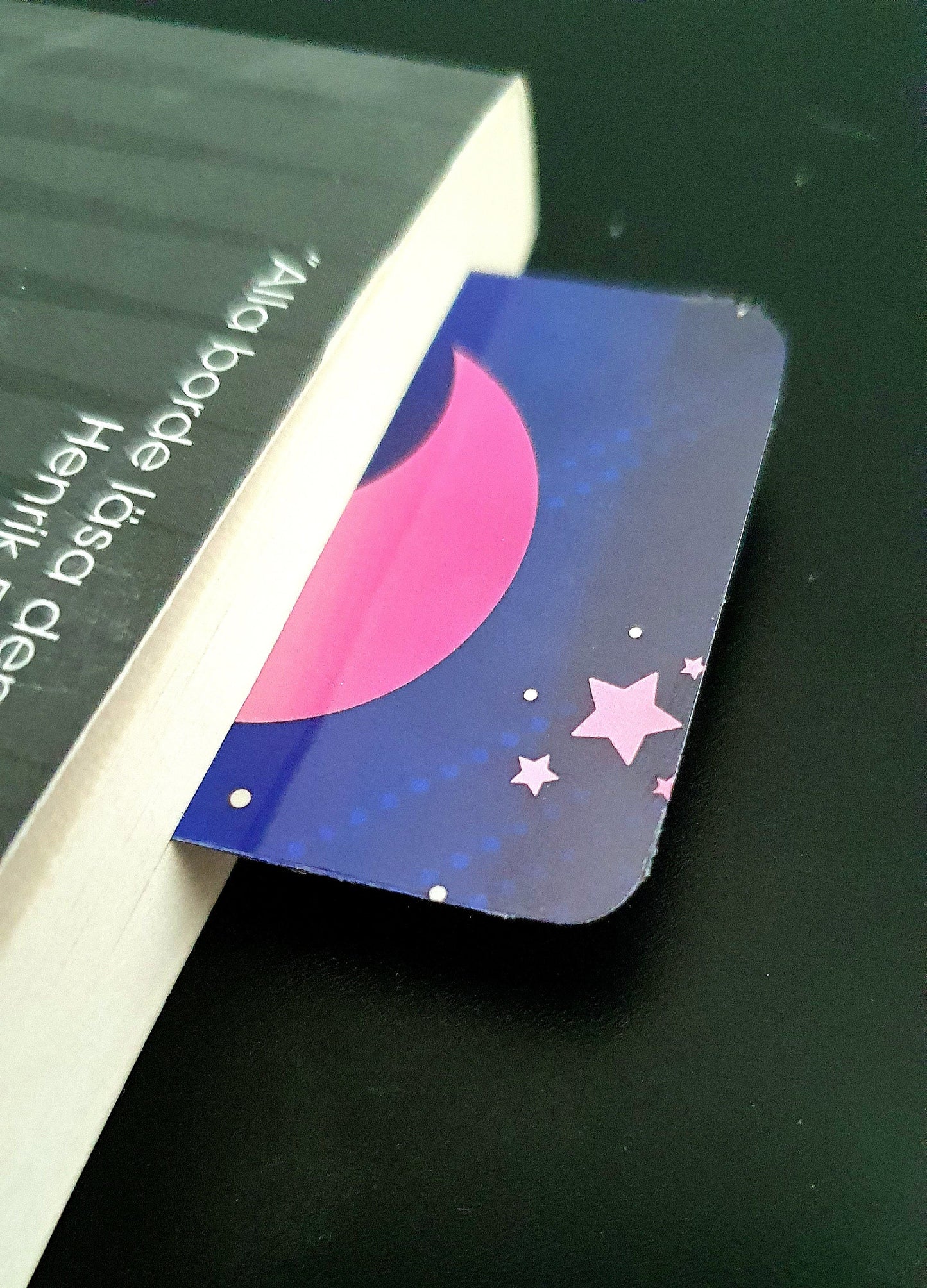 Adorable Starry Skies double-sided laminated bookmarks