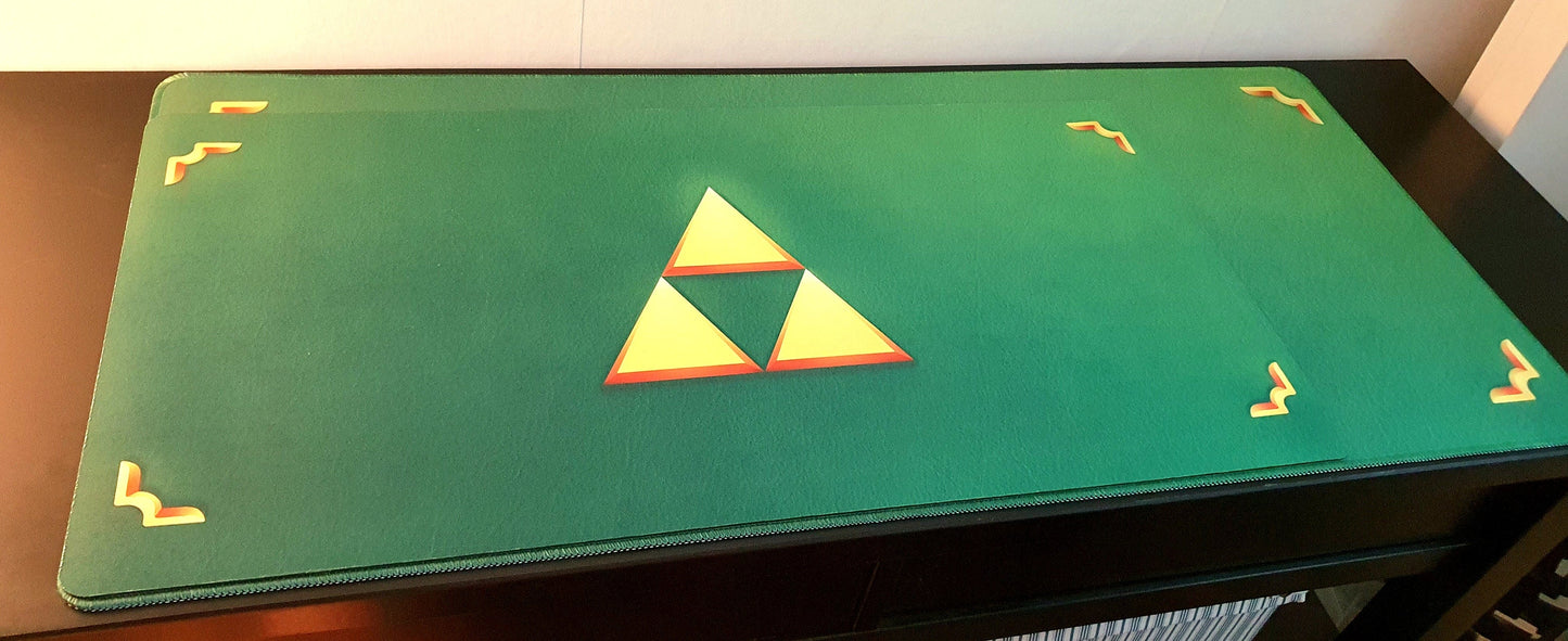 Triforce gaming Mouse Pad for your desk - Gaming mat Zelda inspired