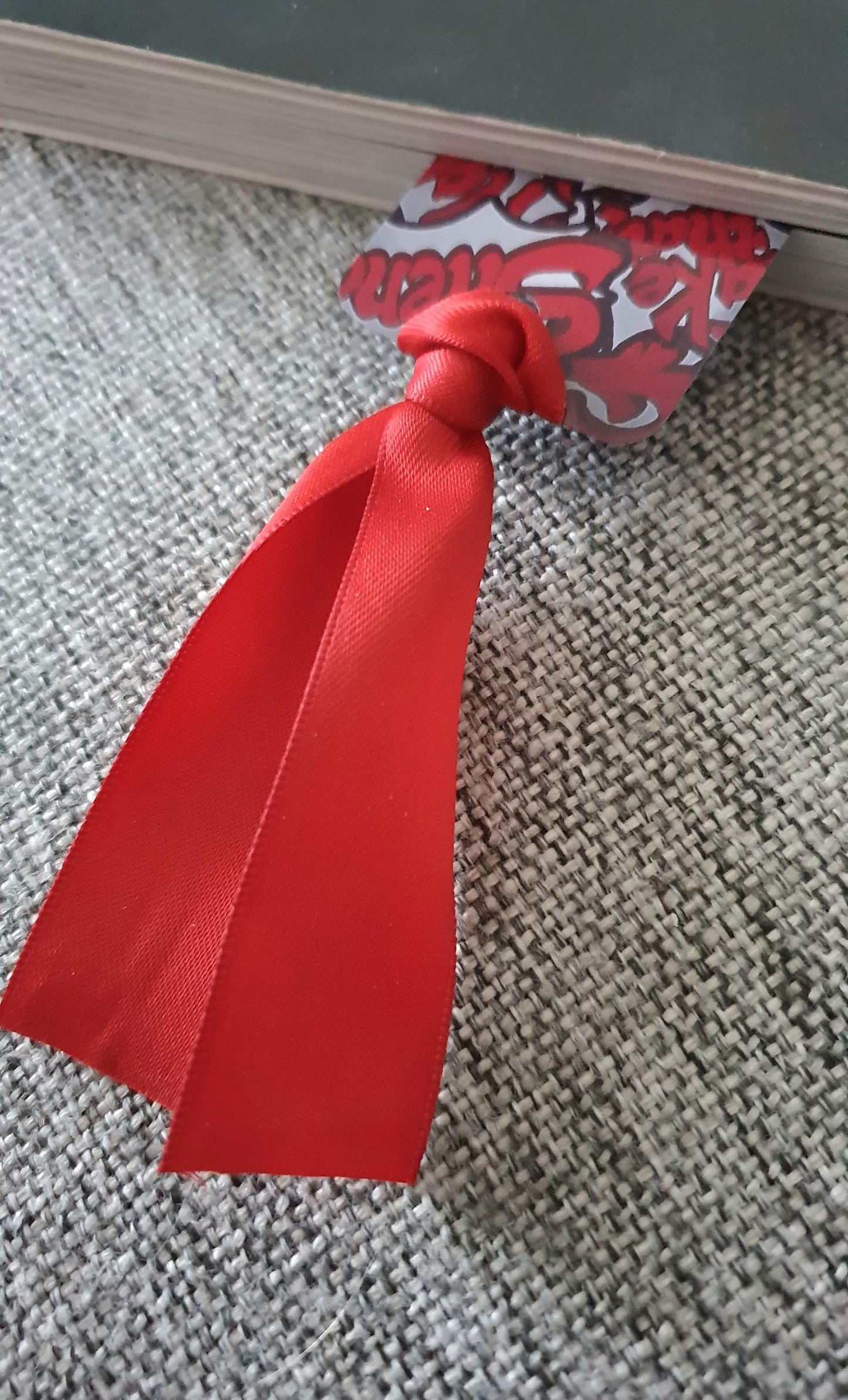 Ace Attorney inspired bookmark - laminated bookmark with ribbon.