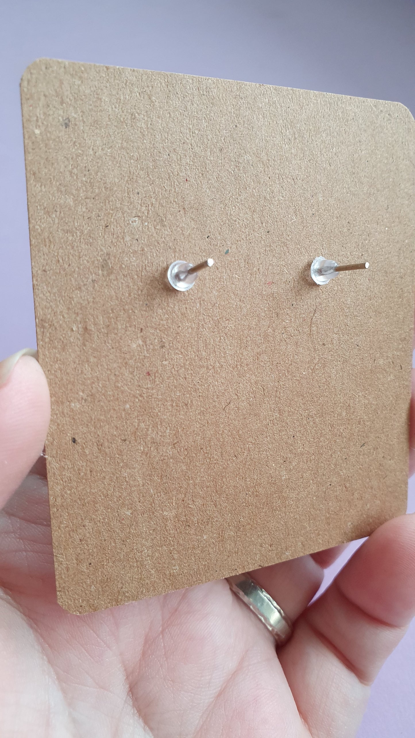 Blue Cross - Hand made polymer clay stud earrings