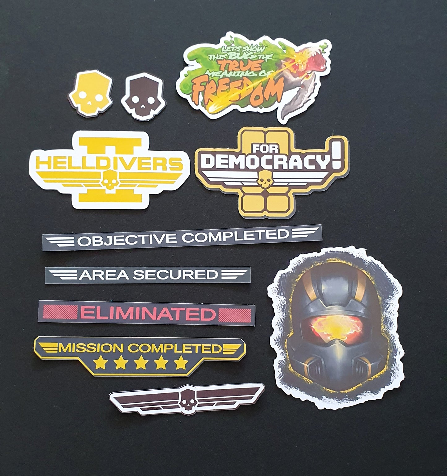 Helldivers UI pack permanent stickers