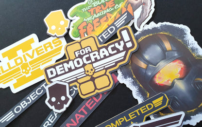 Helldivers UI pack permanent stickers