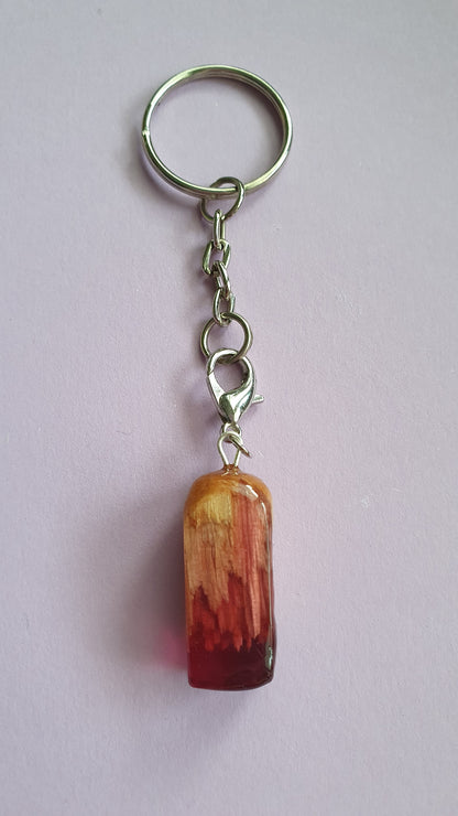 Secret wood keychains - resin and wood