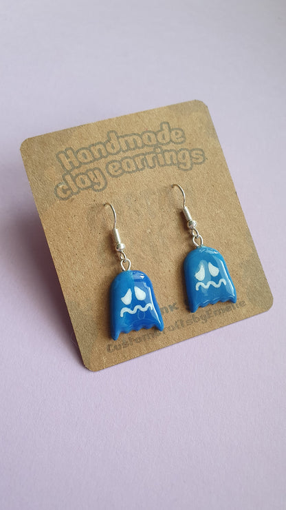 Anxious Ghosties - hand made hook earrings