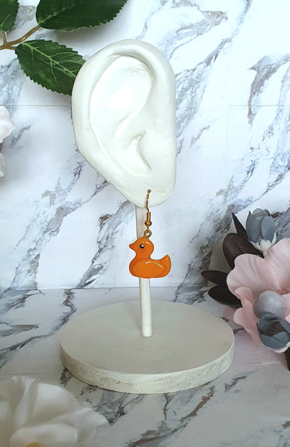 Ducks hook earrings - hand made in polymer clay
