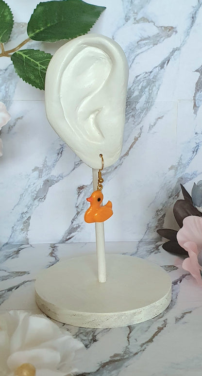 Ducks hook earrings - hand made in polymer clay